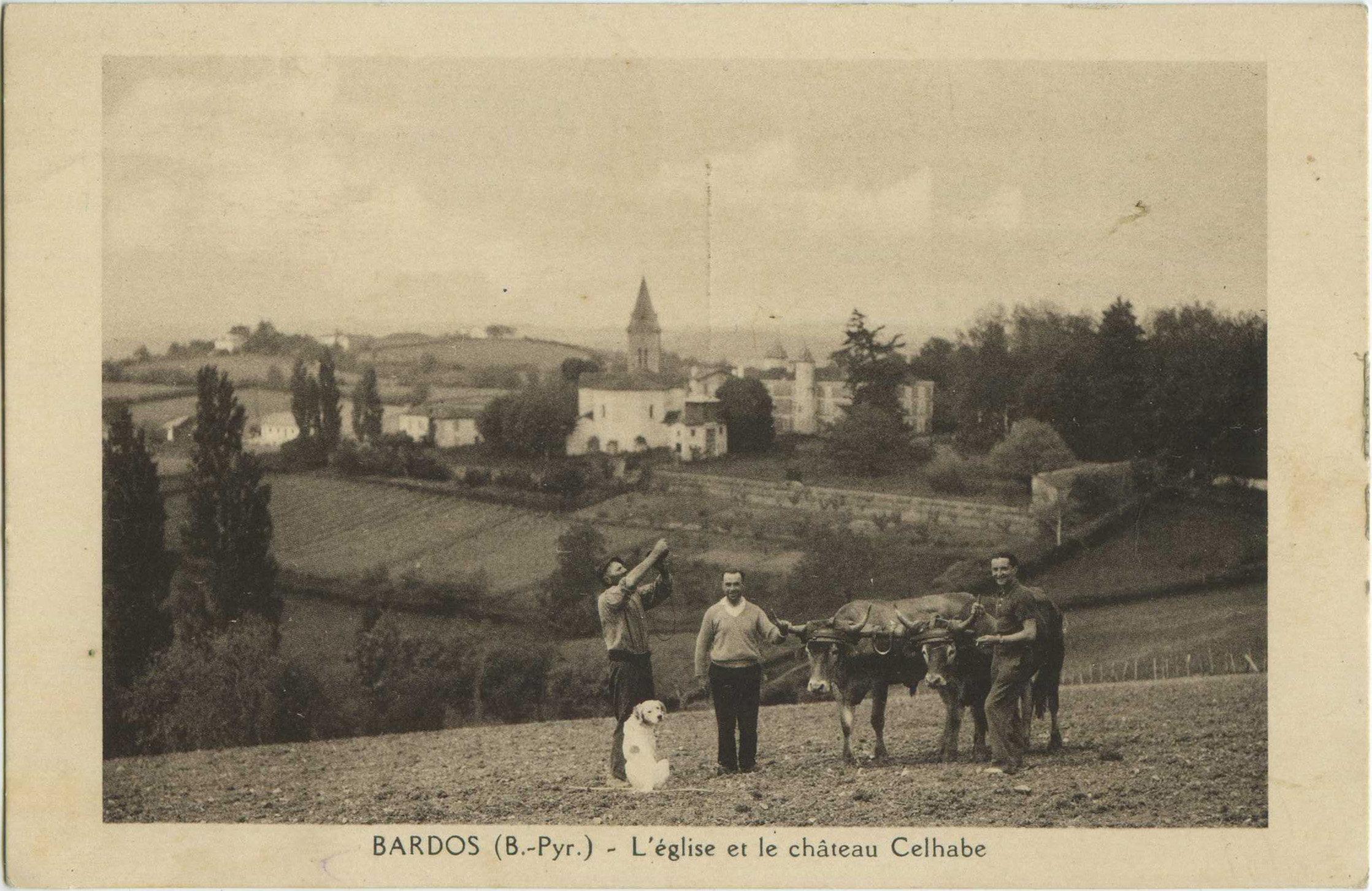 Bardos - L'église et le château Celhabe