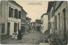 Carte postale ancienne - Bidache - La Rue Principale de Bidache