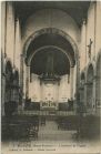 Carte postale ancienne - Bidache - L'Intérieur de l'Eglise