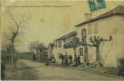 Carte postale ancienne - Came - Epicerie, Mercerie, Boulangerie LENGUIN, et Route vers Bidache