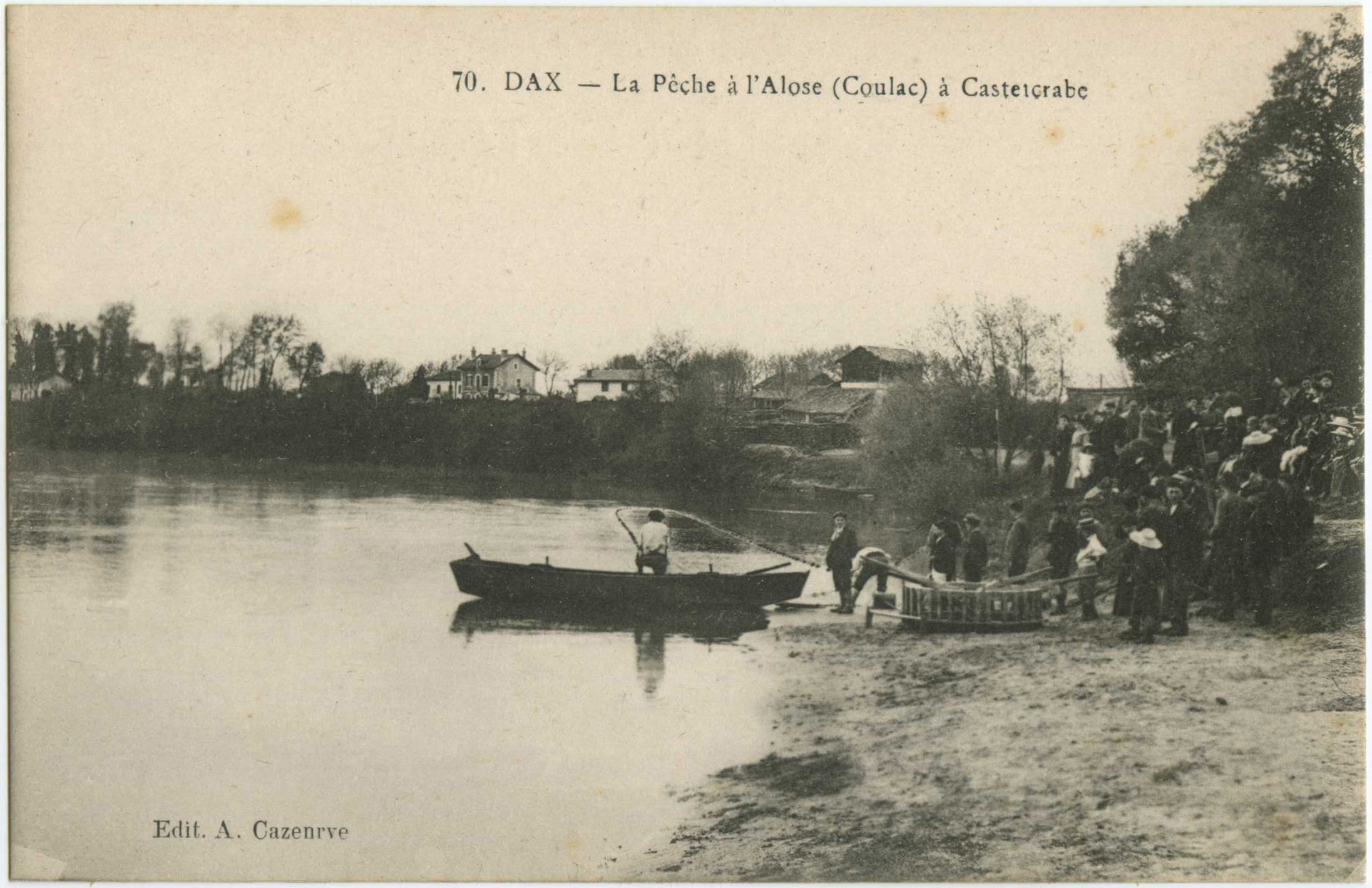 Dax - La Pêche à l'Alose (Coulac) à Castetcrabe