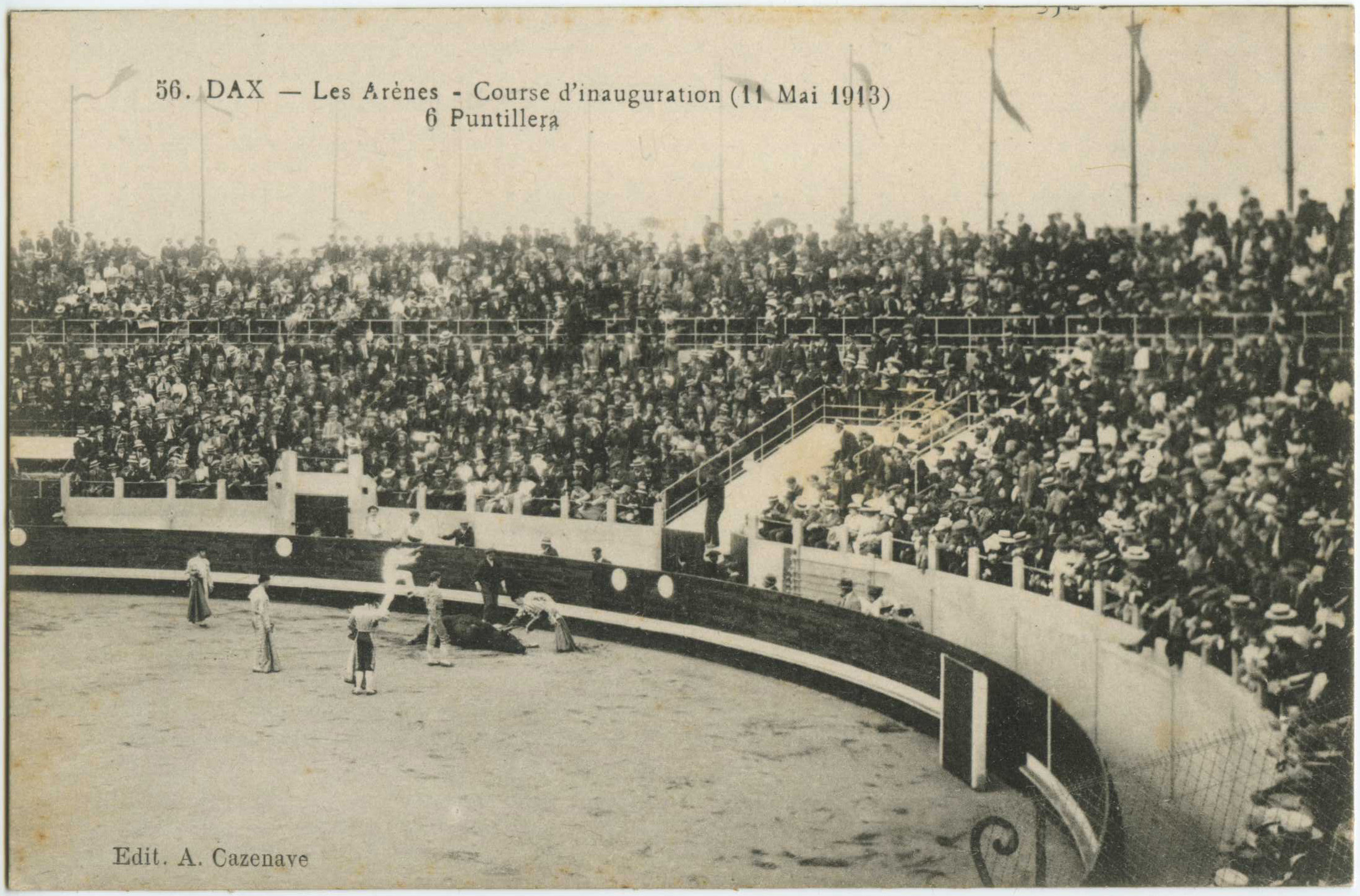Dax - Les Arènes - Course d'inauguration (11 mai 1913) - Puntillera