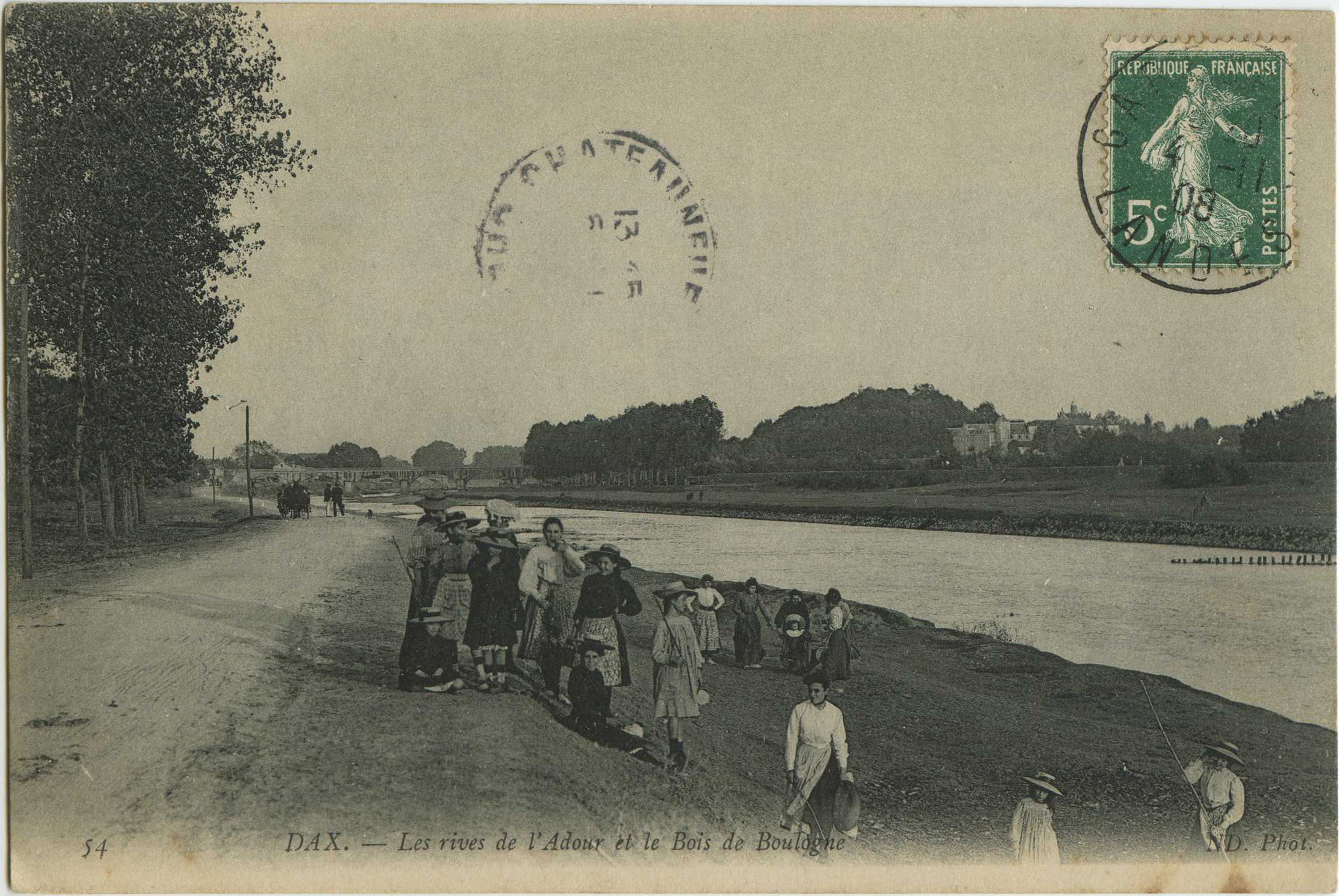 Dax - Les rives de l'Adour et le Bois de Boulogne
