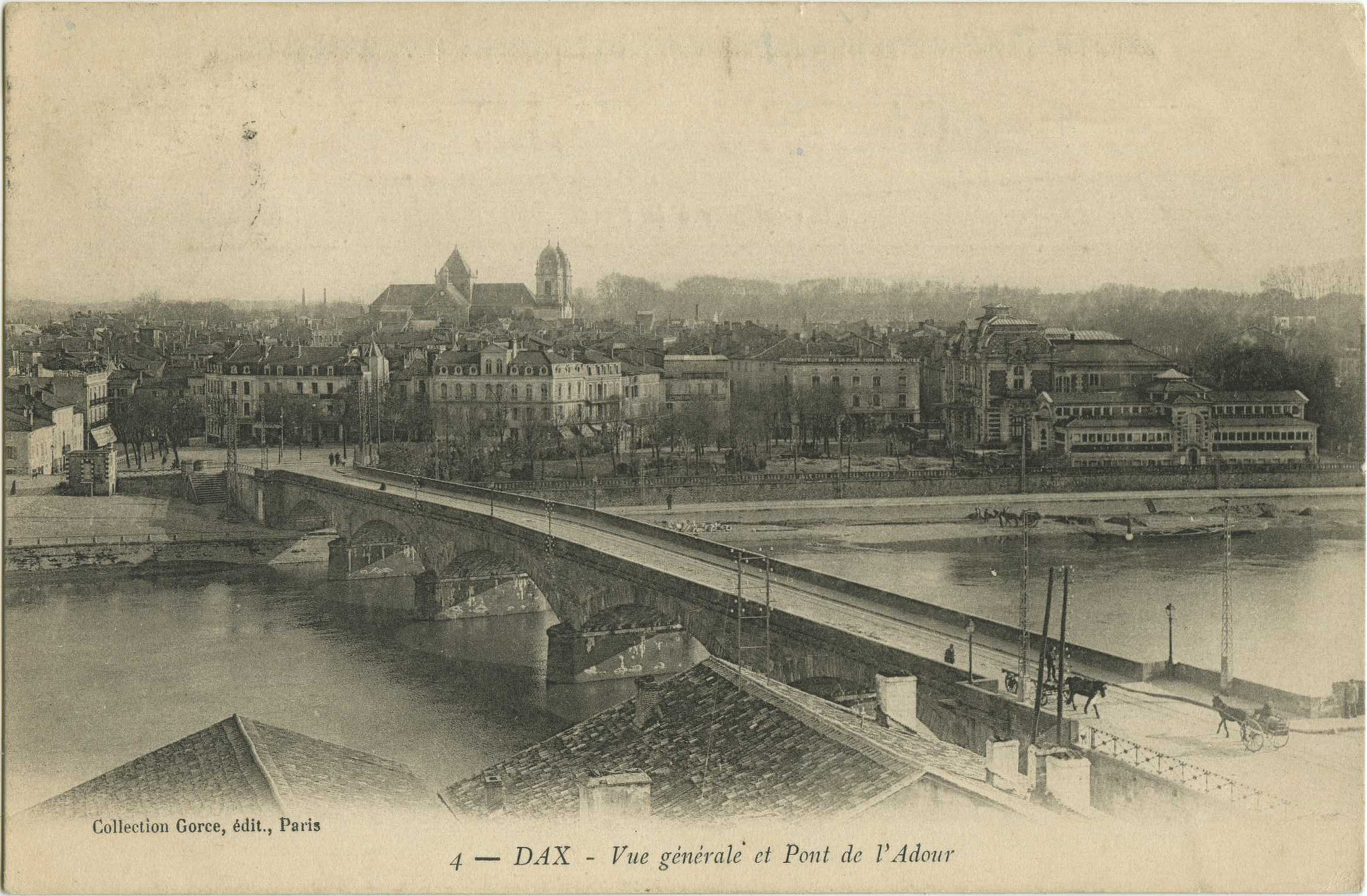 Dax - Vue générale et Pont de l'Adour