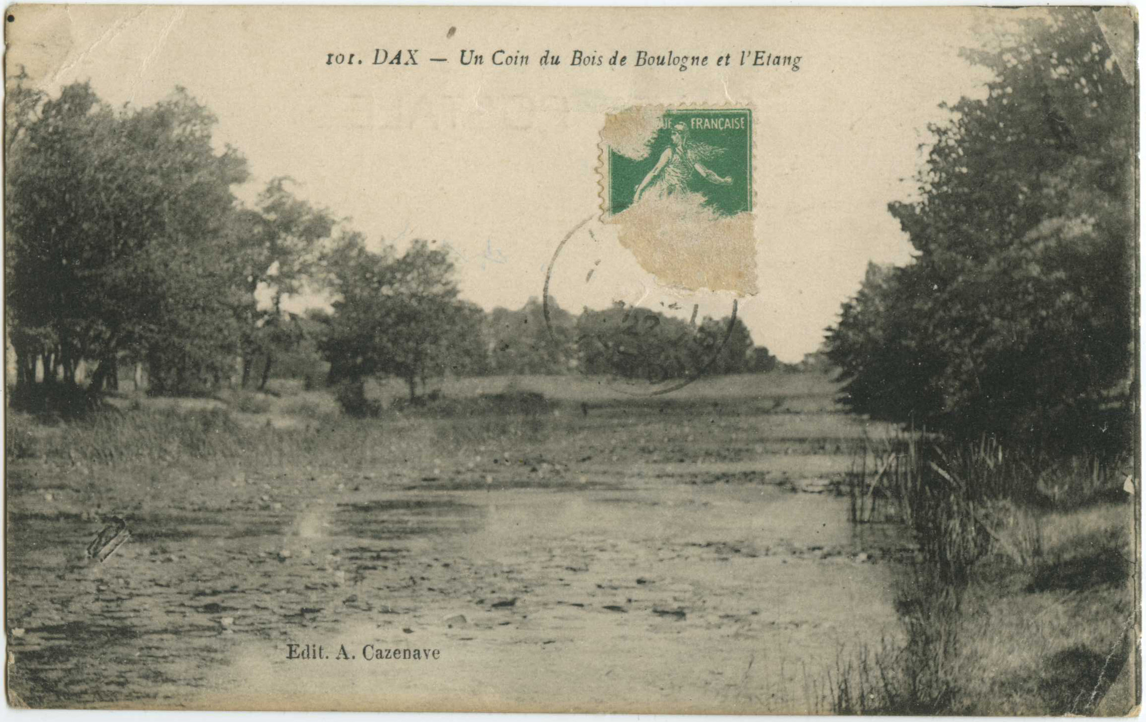 Dax - Un Coin du Bois de Boulogne et l'Etang