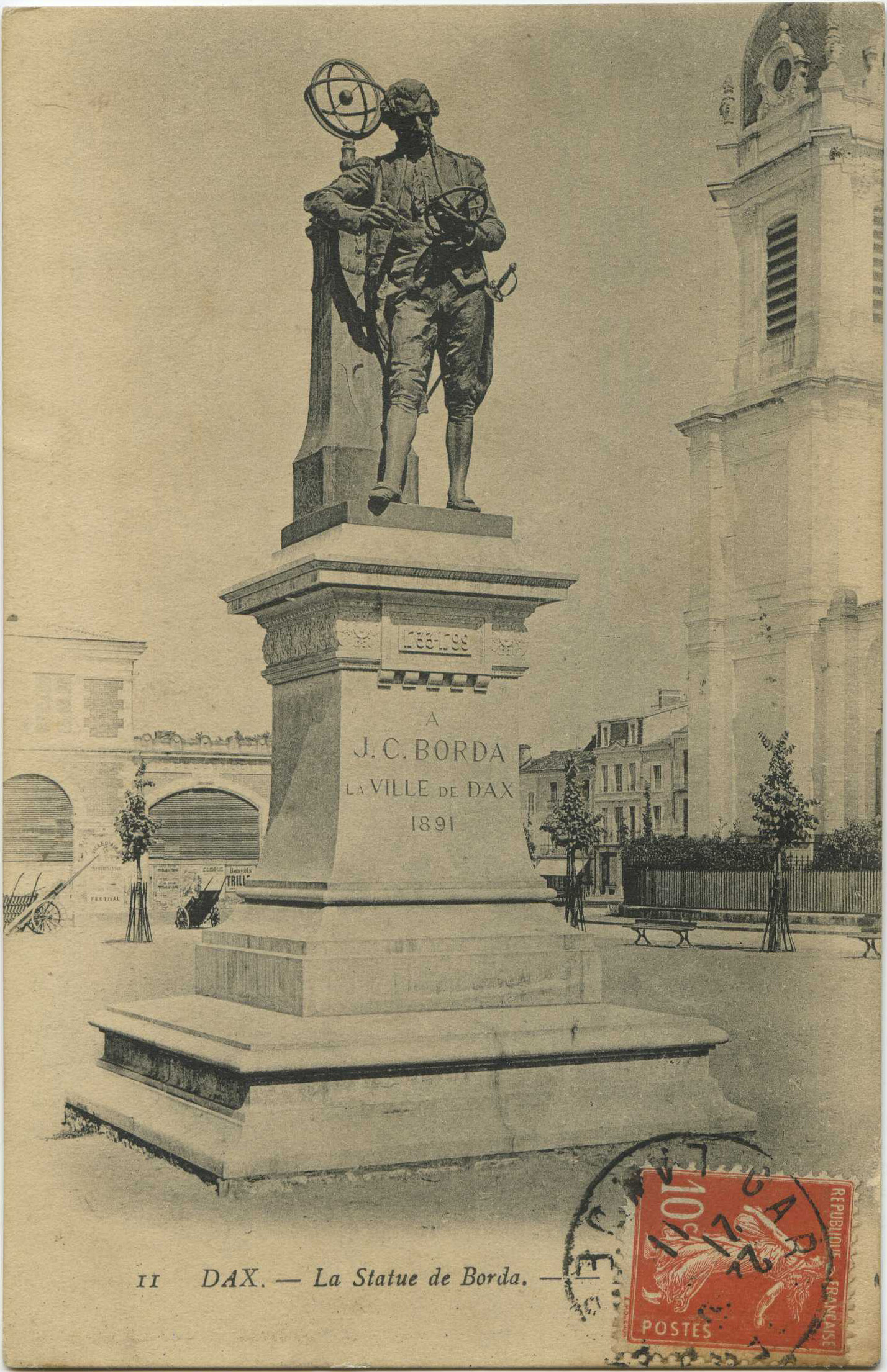 Dax - La Statue de Borda.