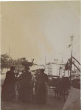 Carte postale ancienne - Dax - Photo - Le marché de la place Thiers (vers 1910)