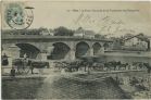 Carte postale ancienne - Dax - Le Pont (Vue prise de la Promenade des Remparts)