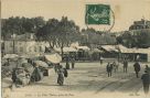 Carte postale ancienne - Dax - La Place Thiers, prise du Pont