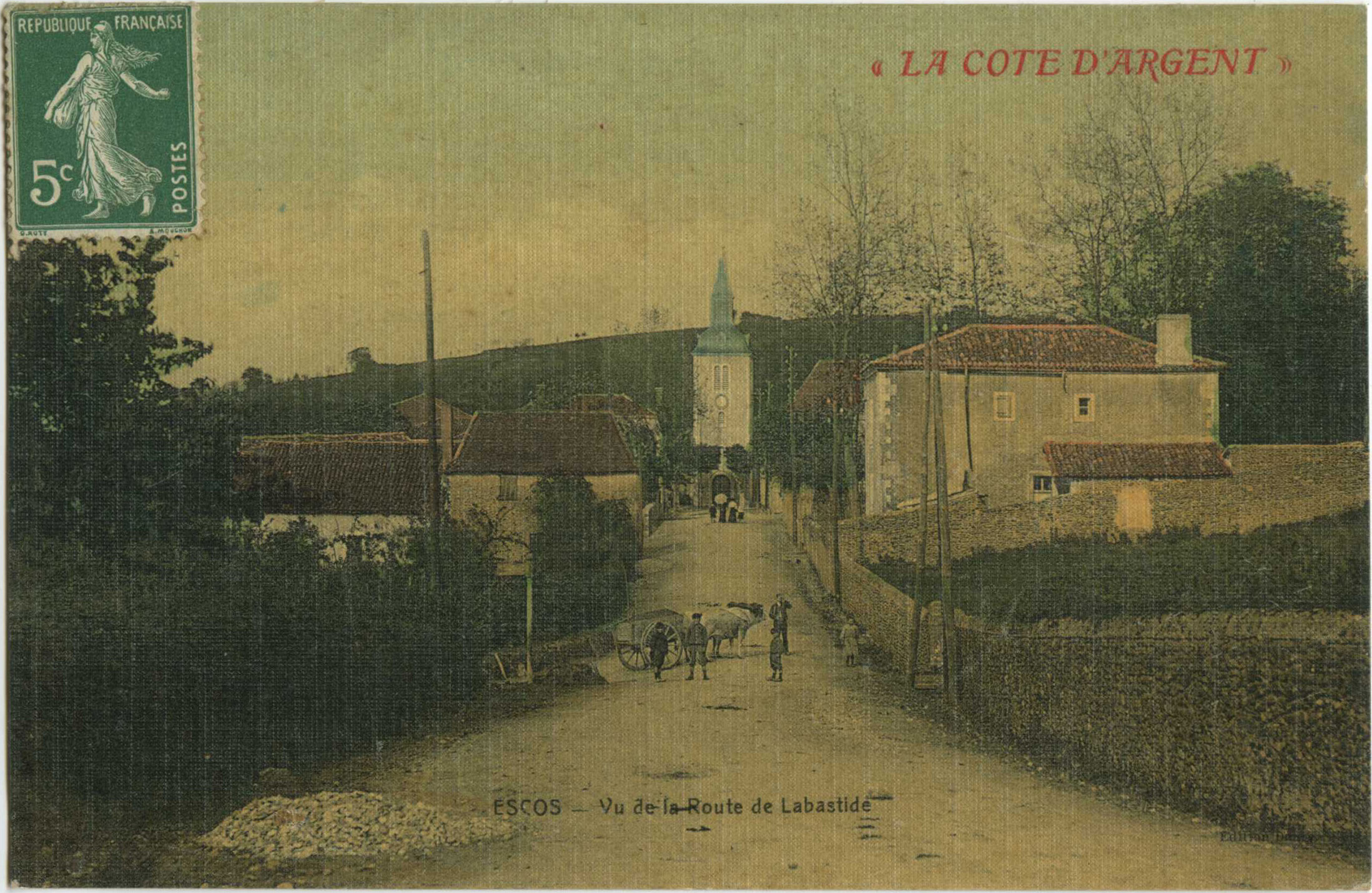 Escos - Vu de la Route de Labastide