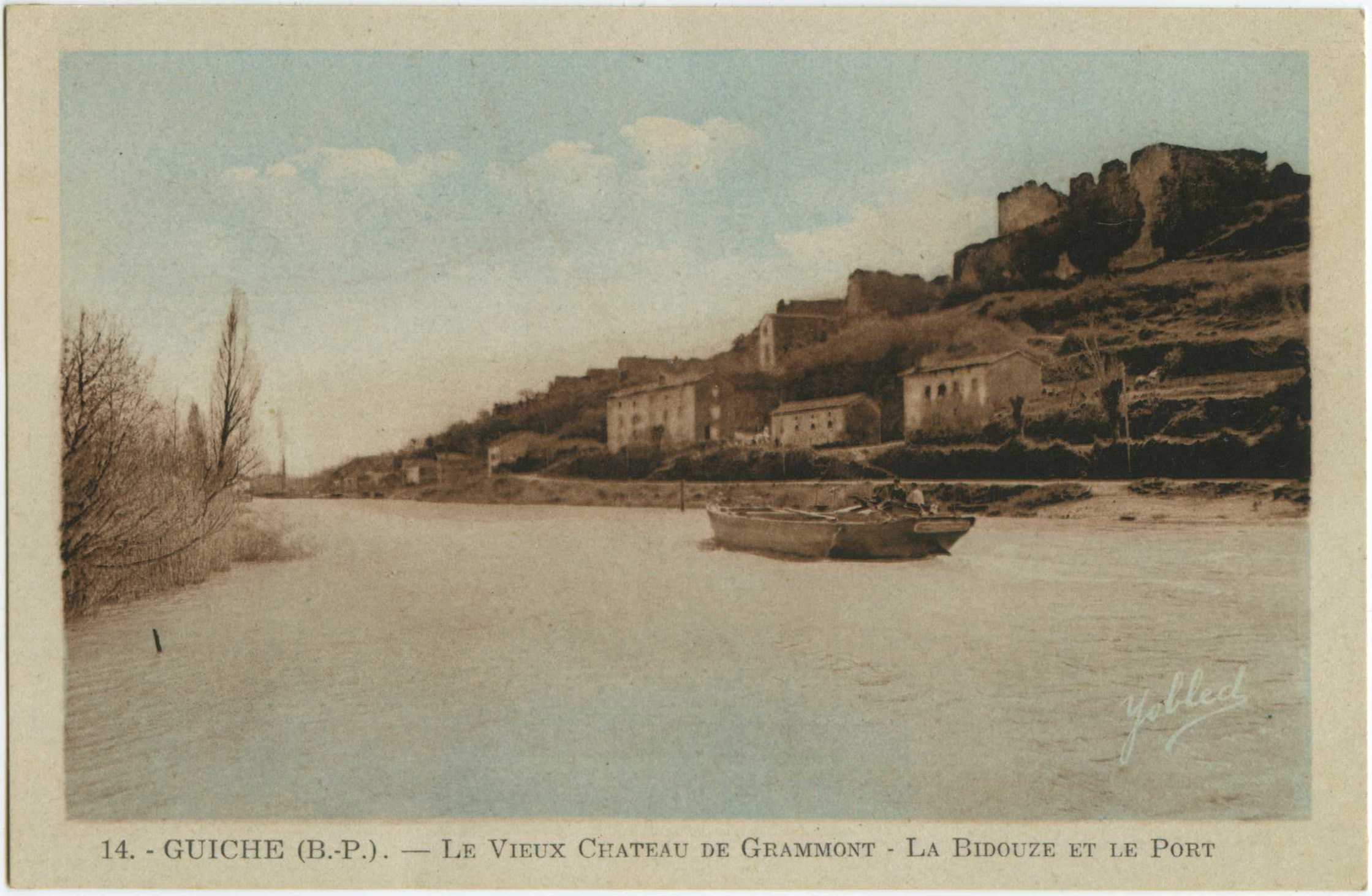 Guiche - Le Vieux Chateau de Grammont - La Bidouze et le Port