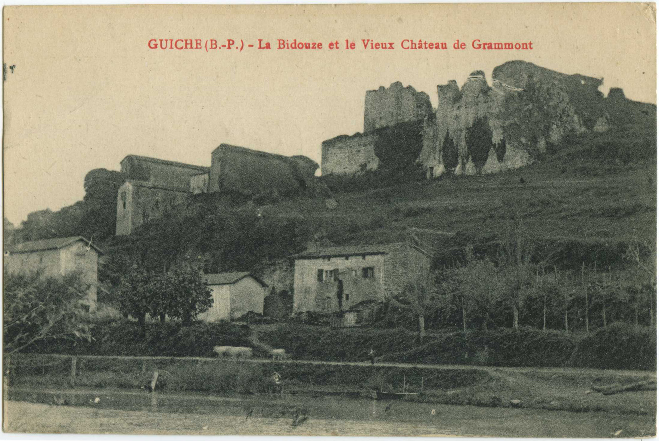 Guiche - La Bidouze et le Vieux Château de Grammont