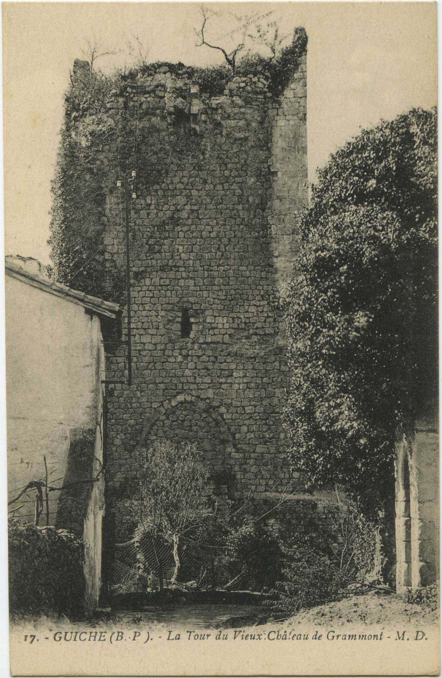 Guiche - La Tour du Vieux Château de Grammont