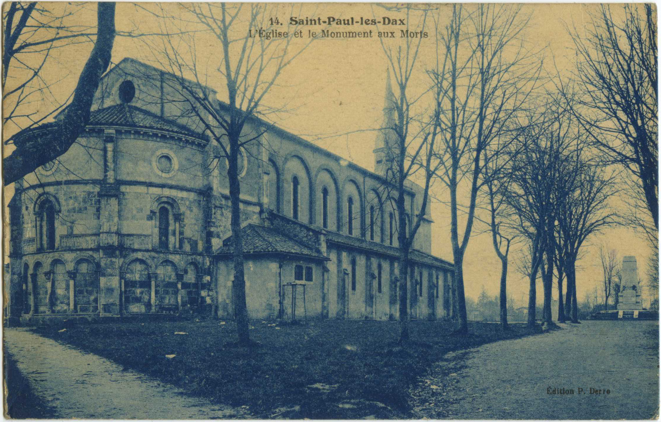 Saint-Paul-lès-Dax - L'Église et le Monument aux Morts