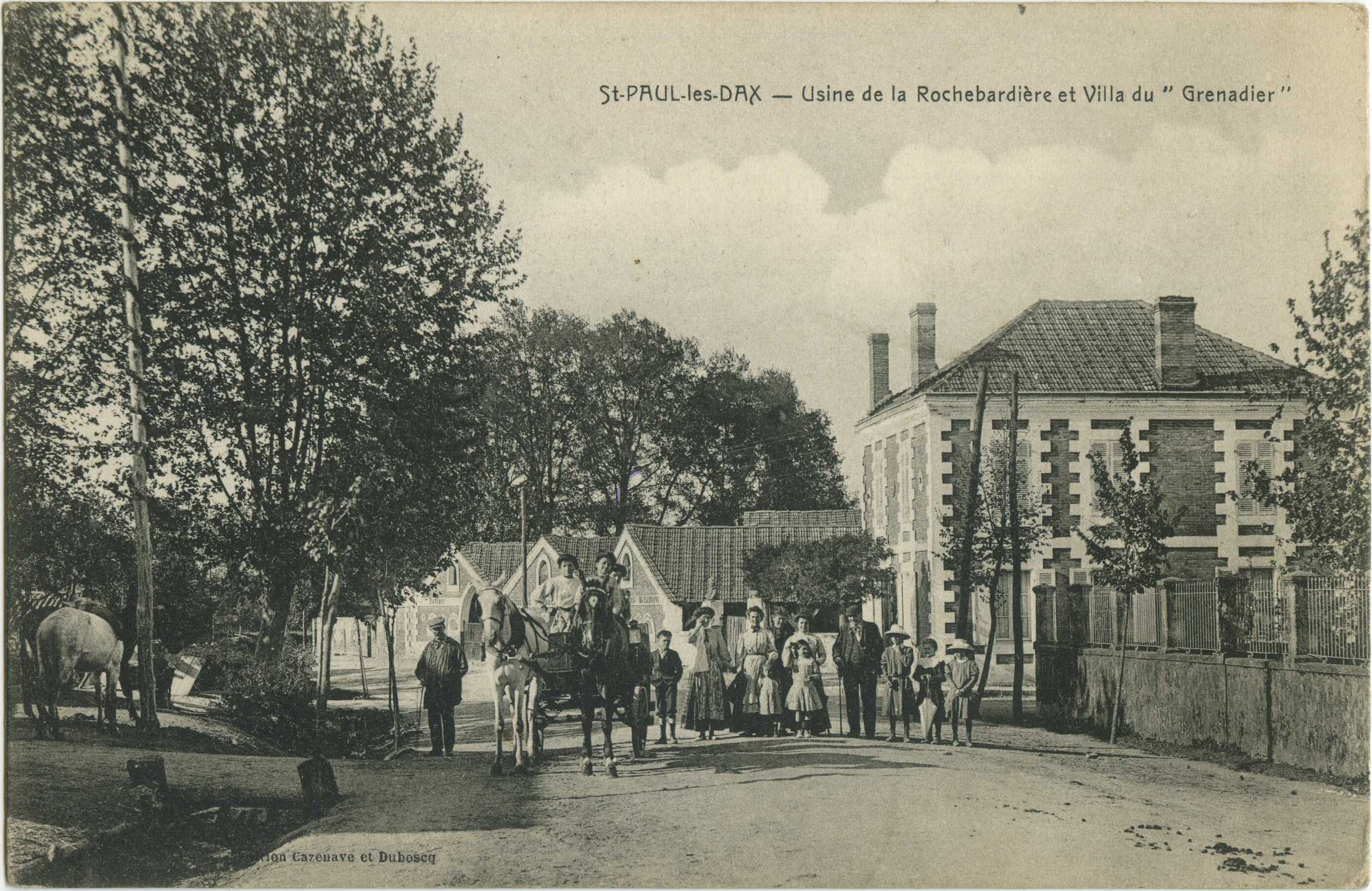 Saint-Paul-lès-Dax - Usine de la Rochebardière et Villa du " Grenadier "