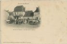 Carte postale ancienne - Salies-de-Béarn - Place du Temple - Le Marché au bétail