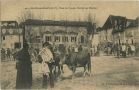 Carte postale ancienne - Salies-de-Béarn - Place du Temple, Marché aux Bestiaux