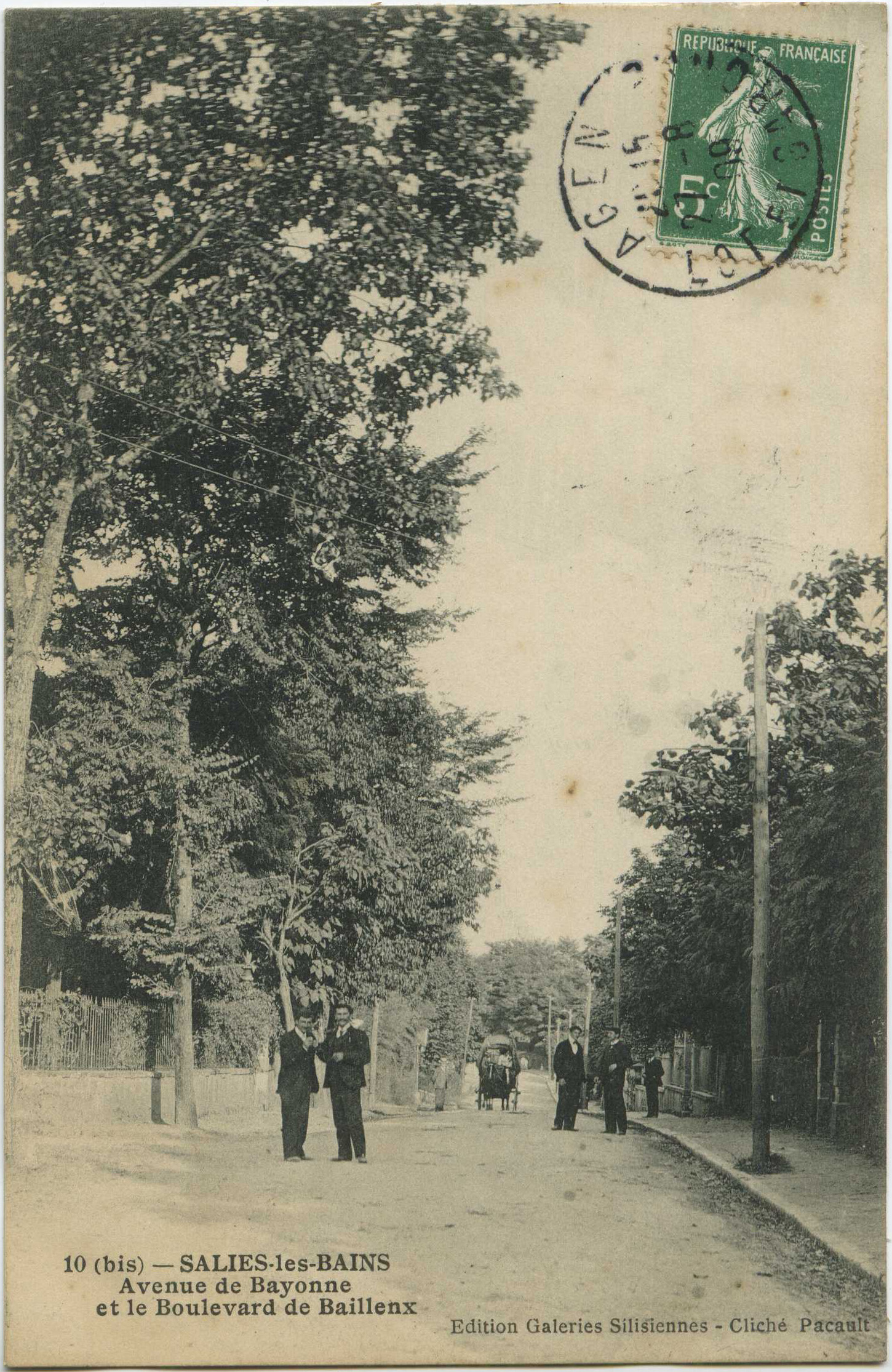Salies-de-Béarn - Avenue de Bayonne et le Boulevard de Baillenx