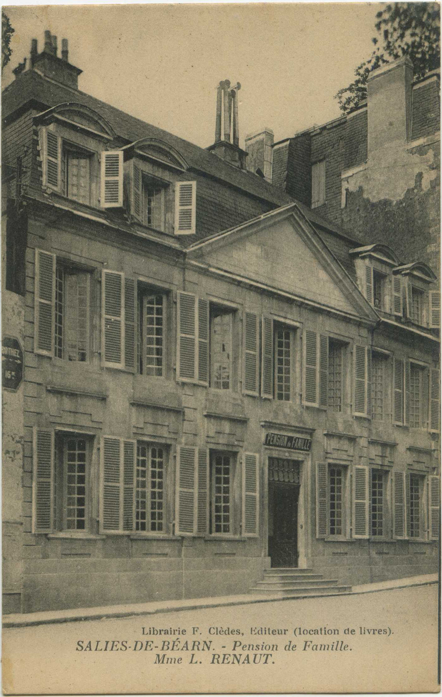 Salies-de-Béarn - Pension de Famille. Mme L. RENAUT.