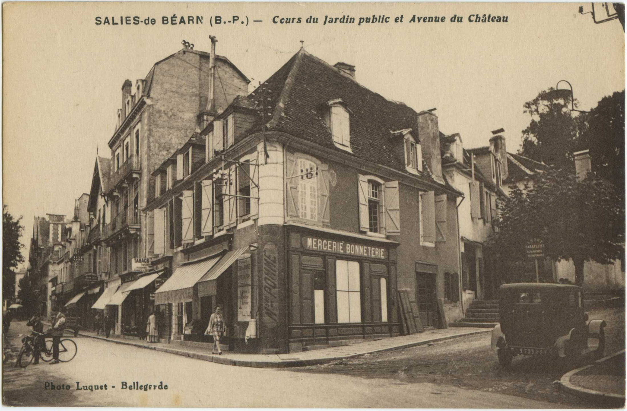 Salies-de-Béarn - Cours du Jardin public et Avenue du Château