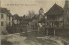 Carte postale ancienne - Salies-de-Béarn - Vieilles Maisons sur le Saleys