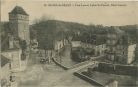 Carte postale ancienne - Salies-de-Béarn - Pont Loumé, Eglise St-Vincent, Hôtel Laborde