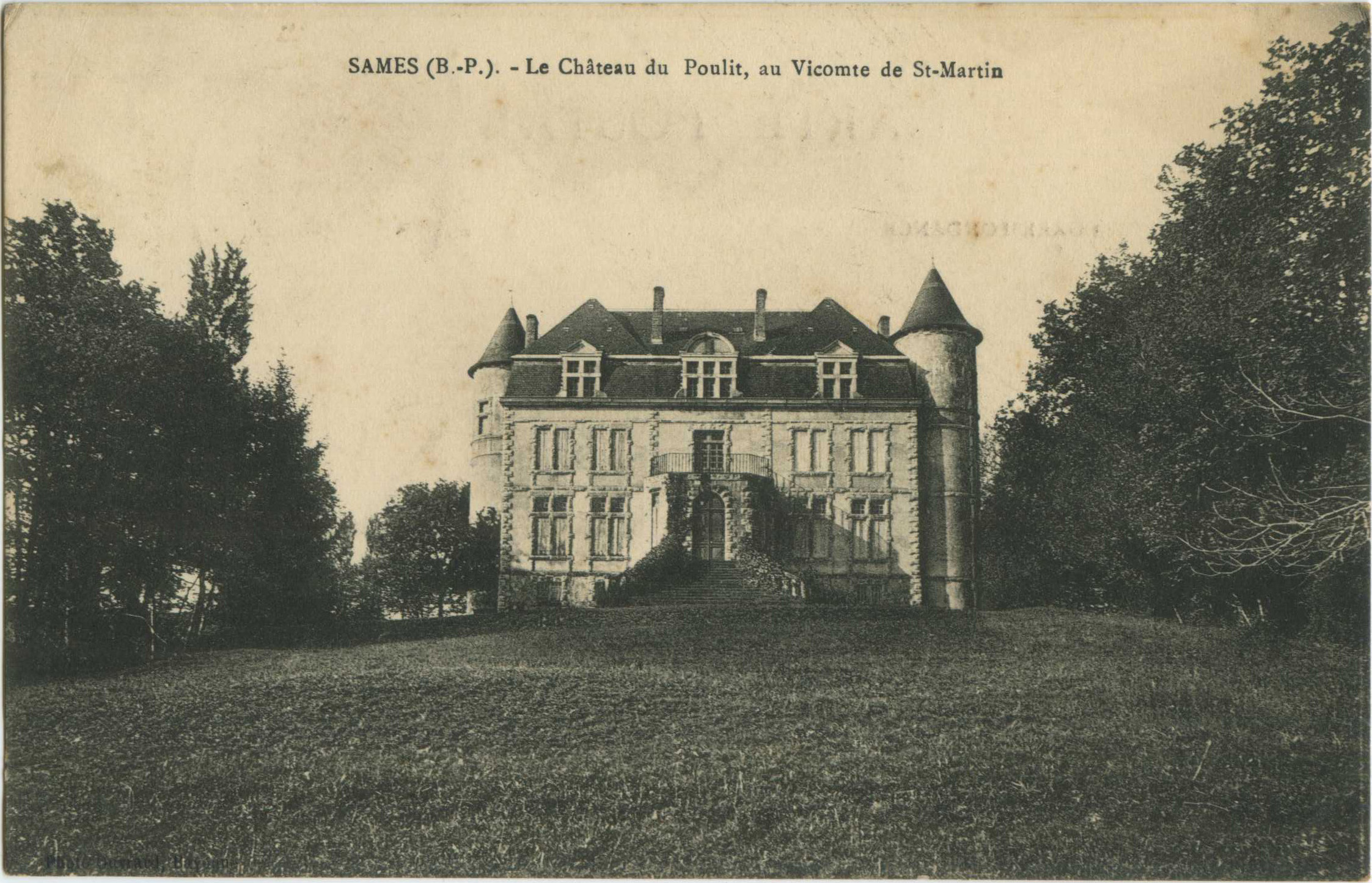 Sames - Le Château du Poulit, au Vicomte de St-Martin