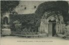 Carte postale ancienne - Sorde-l'Abbaye - Porte de l'Eglise et la Grotte
