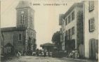 Carte postale ancienne - Bardos - La Sortie de l'Église