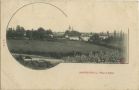 Carte postale ancienne - Bardos - Place et Eglise
