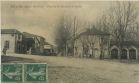 Carte postale ancienne - Bidache - Place de la Mairie et les Halles