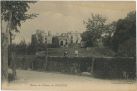 Carte postale ancienne - Bidache - Ruines du Château de BIDACHE