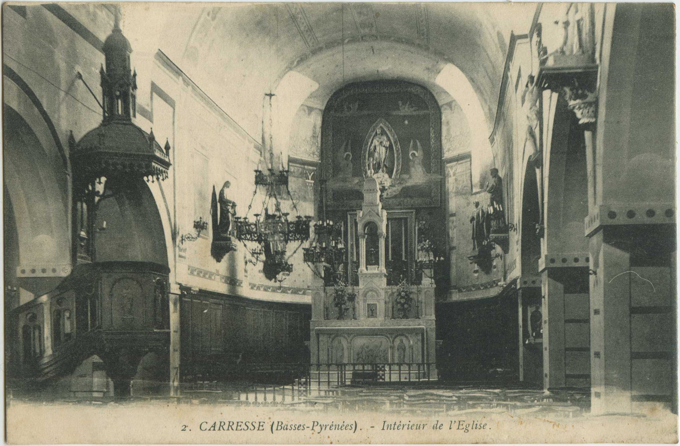 Carresse-Cassaber - Intérieur de l'Eglise