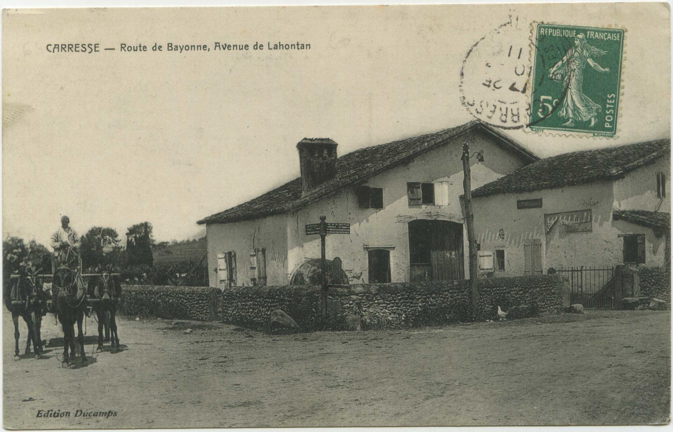 Carresse-Cassaber - Route de Bayonne, Avenue de Lahontan