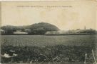 Carte postale ancienne - Castagnède - Vue générale et la Peine de Mûr