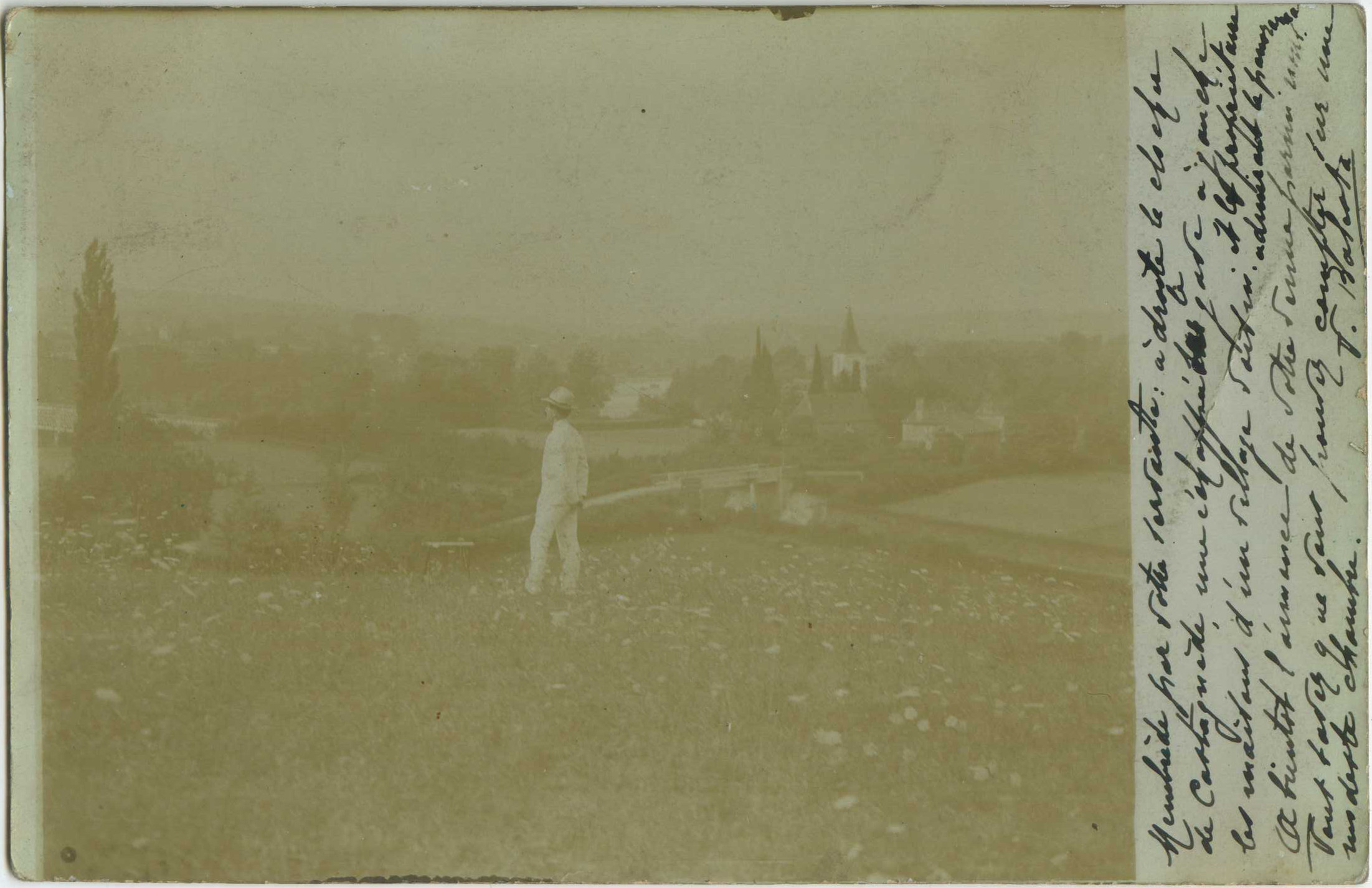 Castagnède - Carte photo - Vue générale