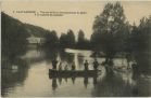 Carte postale ancienne - Castagnède - Vue sur le Gave, renommé pour la pêche à la truite et au saumon