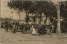 Carte postale ancienne - Dax - Place St-Pierre, jour de Marché.