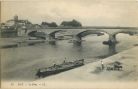 Carte postale ancienne - Dax - Le Pont. Carte postale ancienne - Dax - Le Pont.