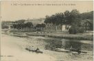 Carte postale ancienne - Dax - Les Baignots sur les Bords de l'Adour dominé par la Tour de Borda