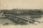 Carte postale ancienne - Dax - Vue générale et Pont de l'Adour