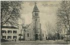 Carte postale ancienne - Dax - Place et l'Église de Saint-Vincent de-Xaintes