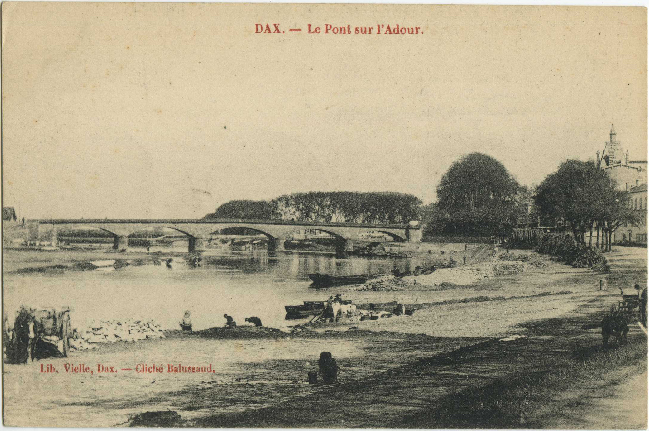 Dax - Le Pont sur l'Adour.