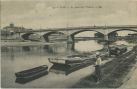 Carte postale ancienne - Dax - Le pont sur l'Adour Carte postale ancienne - Dax - Le pont sur l'Adour