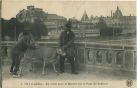 Carte postale ancienne - Dax - En route pour le Marché sur le Pont du Sablard