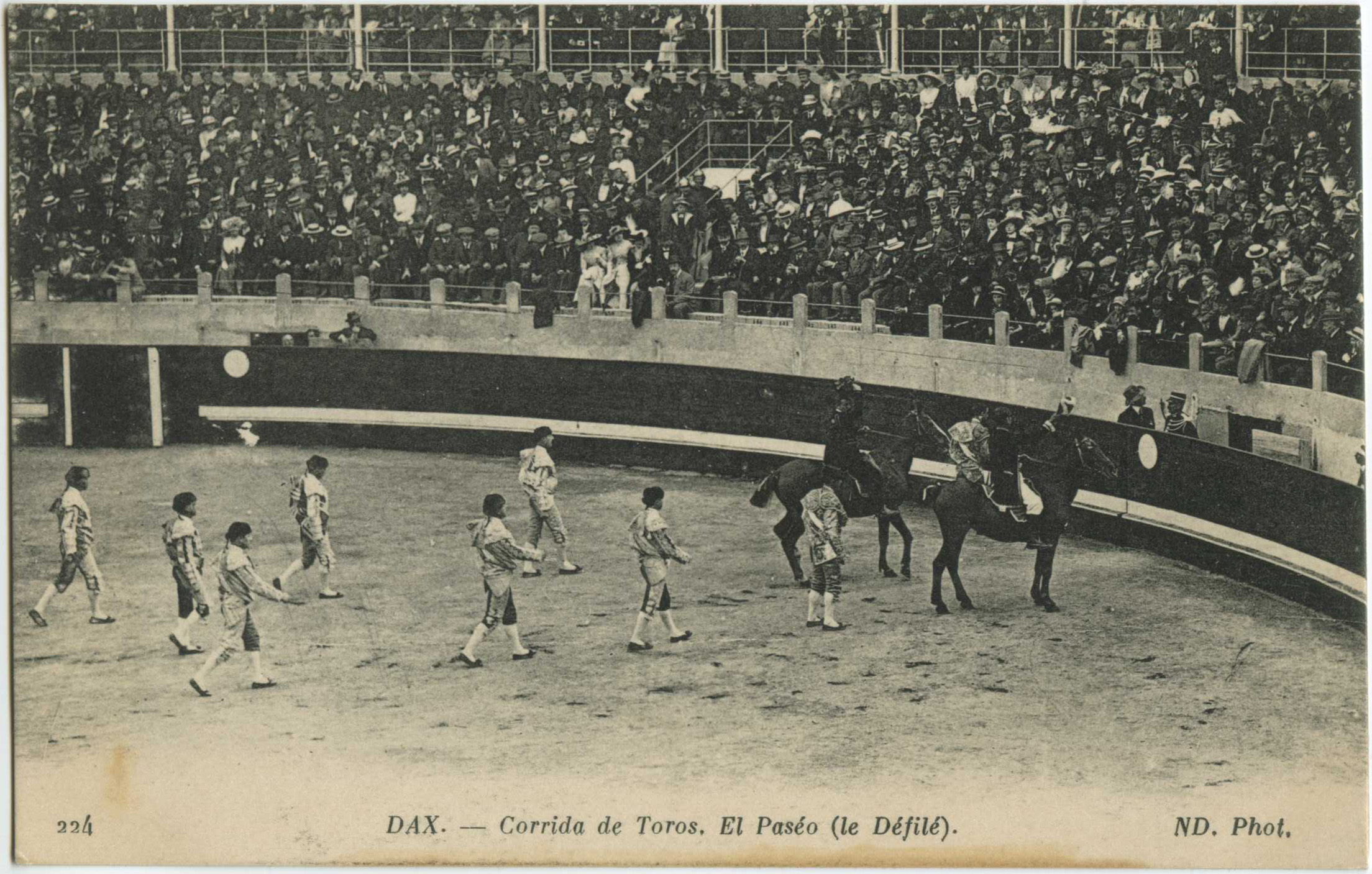 Dax - Corrida de Toros. El Paséo (le Défilé).