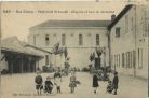 Carte postale ancienne - Dax - Rue Chanzy - Orphelinat St-Joseph - Chapelle et cour de récréation