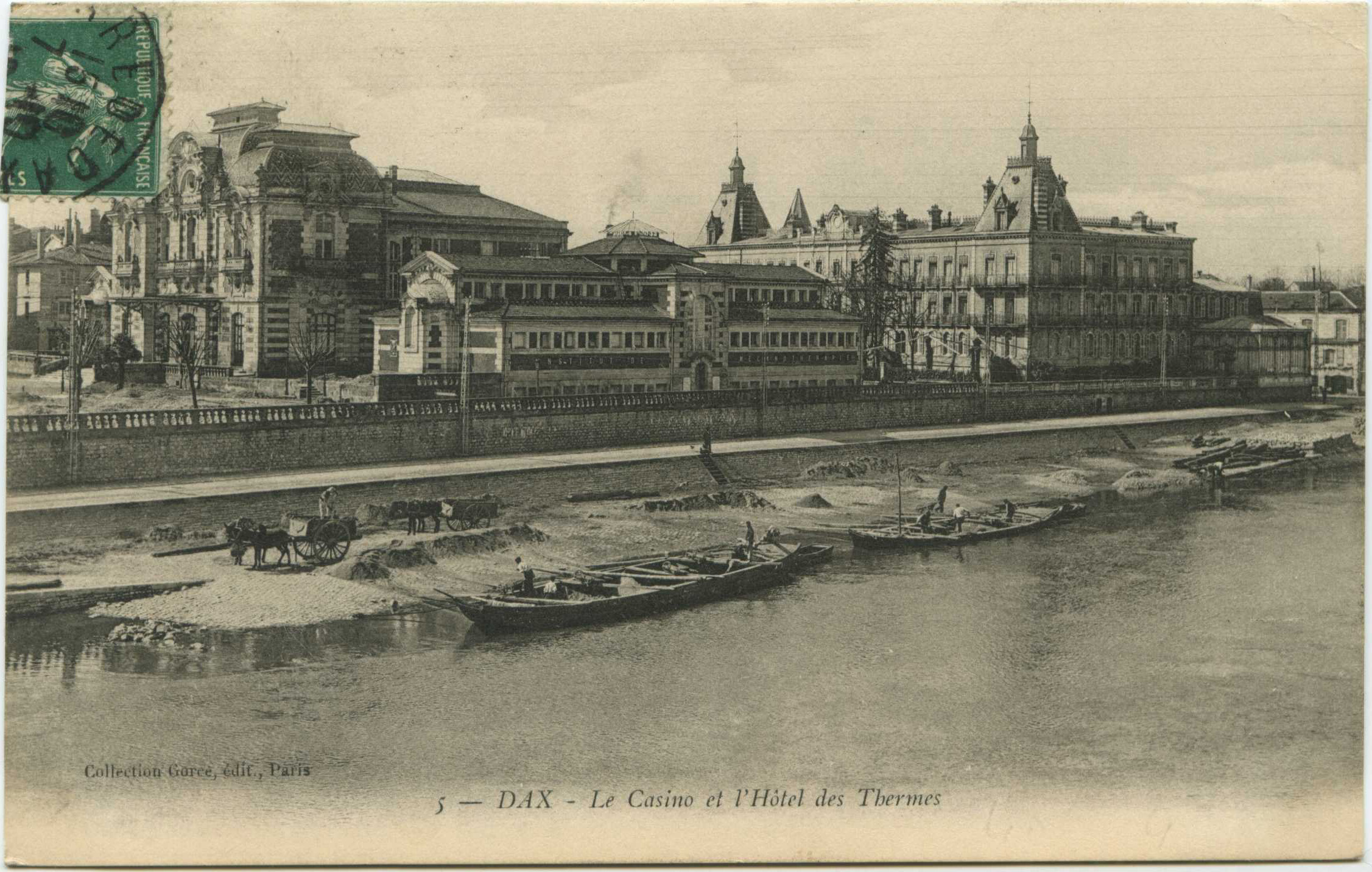 Dax - Le Casino et l'Hôtel des Thermes