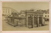Photo ancienne - Dax - La Fontaine chaude (vers 1880-1885)