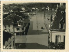 Photo ancienne - Dax - Photo - Crue de 1952 - L'avenue Eugène Milliès-Lacroix